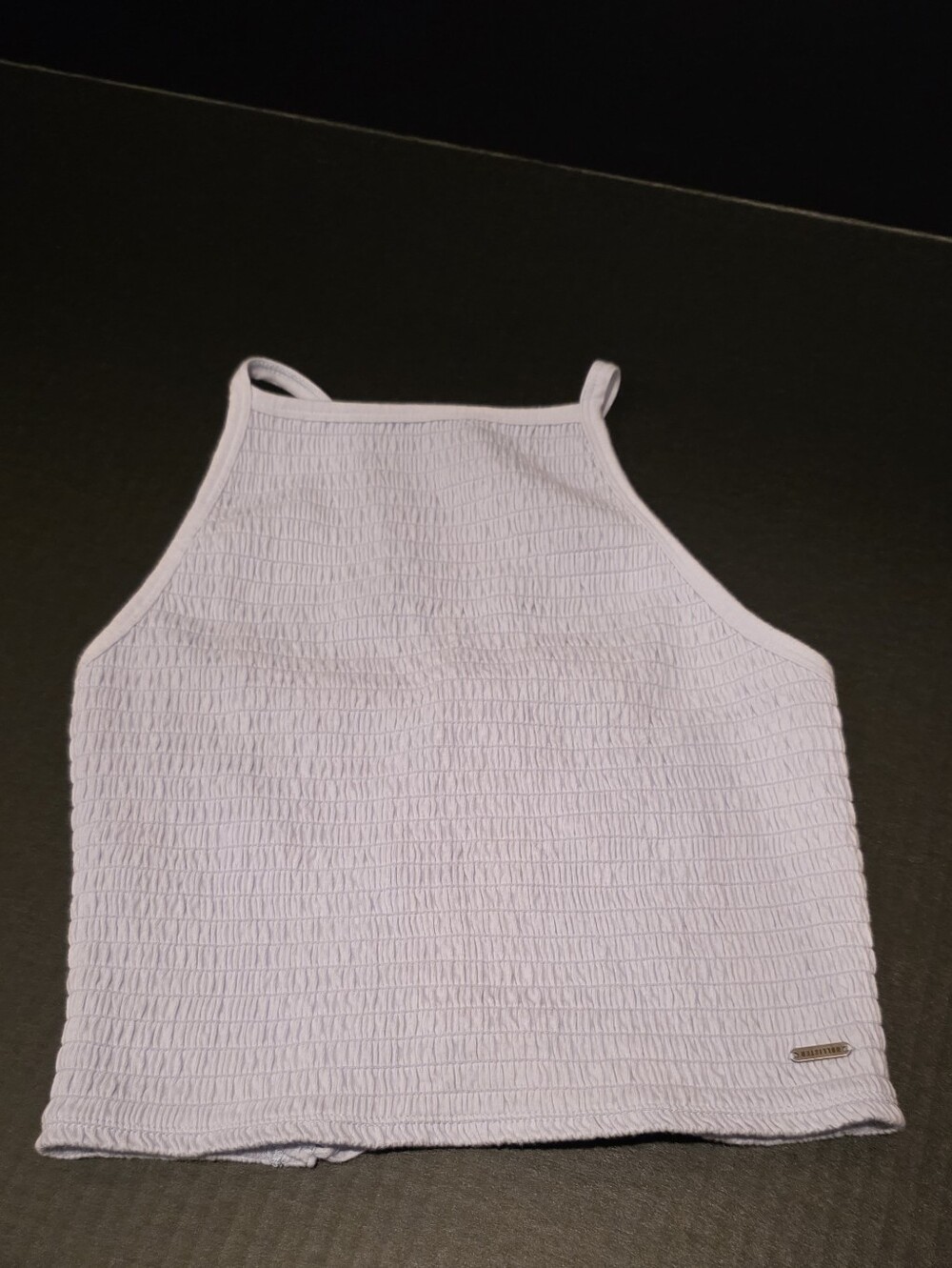 Hollister Light Blue Smocked Halter Tank Top
